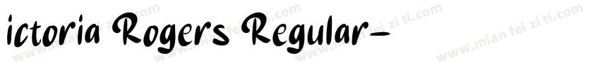 ictoria Rogers Regular字体转换